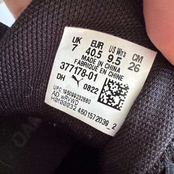 PUMA Black Rainbow Gradient Sneakers Women’s 9.5 (EUR 40.5) - Picture 4 of 9